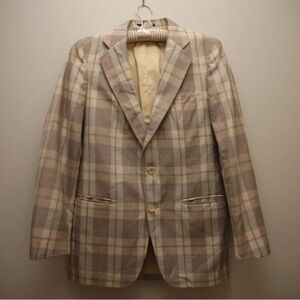 Plaid oversized blazer